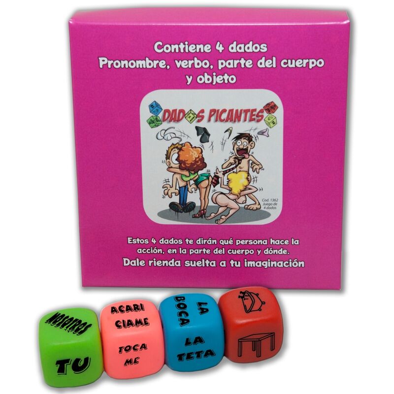 SPICY DEVIL - GIOCO DEI 4 DADI: PRONOME, VERBO, PARTE DEL CORPO E LUOGO
