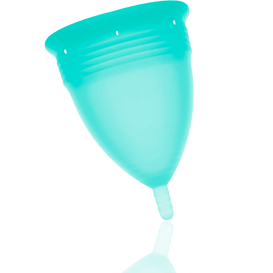 STERCUP - COPPA MESTRUALE FDA IN SILICONE ACQUAMARINA - TAGLIA S
