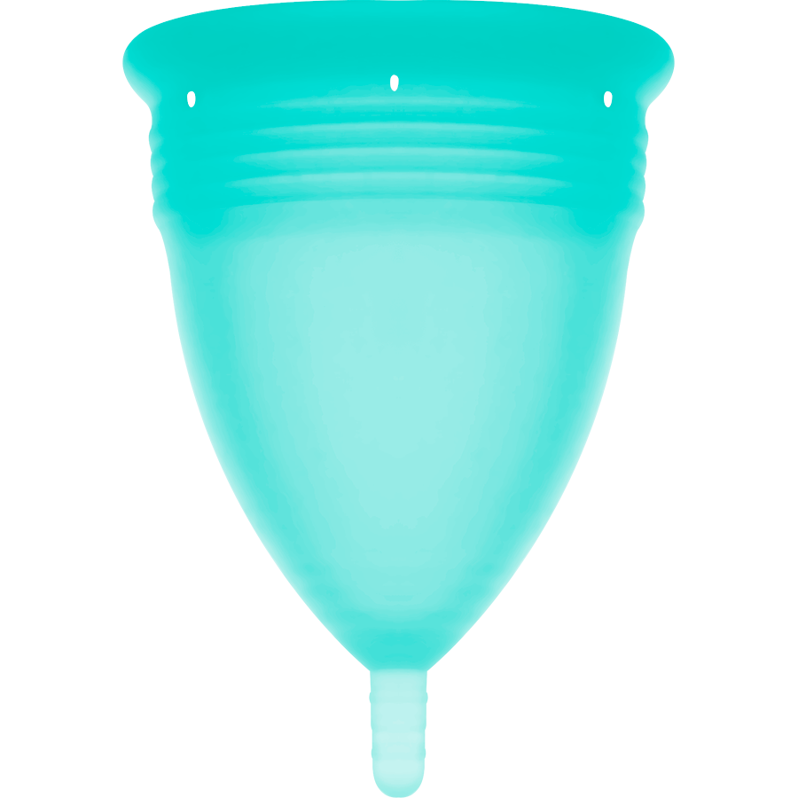 STERCUP - COPPA MESTRUALE FDA IN SILICONE ACQUAMARINA - TAGLIA S