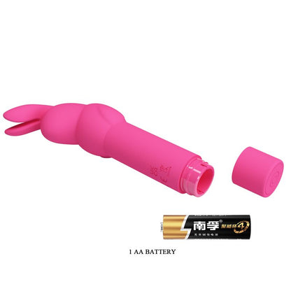 PRETTY LOVE - GERARDO FUSCHIA SILICONE BUNNY VIBRATOR