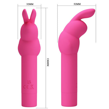 PRETTY LOVE - GERARDO FUSCHIA SILICONE BUNNY VIBRATOR