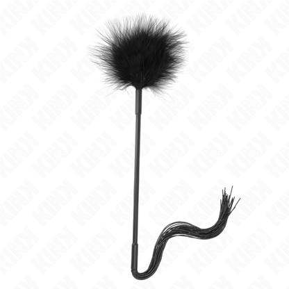 KINK - 47CM SILICONE TICKLE WHIP WITH FEATHERS