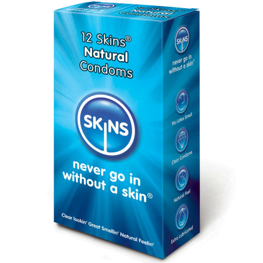 SKINS - CONFEZIONE DI PRESERVATIVI NATURALI 12 UNITÀ