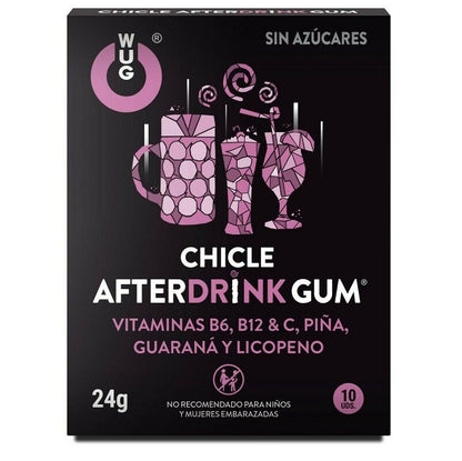 WUG GUM - GOMMA DA MASTICARE DOPO SBRONZA 10 UNITÀ